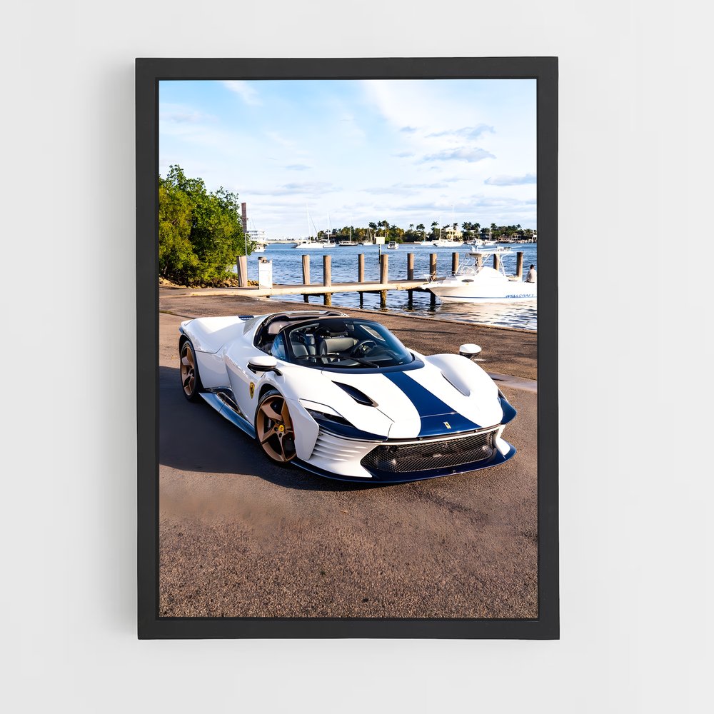 Poster Daytona Route – affiche Ferrari (vue 2)